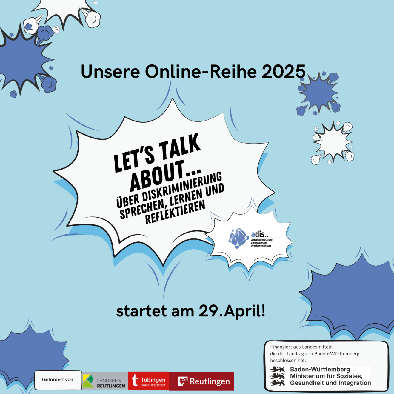 Online-Reihe ＂Let's talk about...Über Diskriminierung sprechen, lernen und reflektieren＂